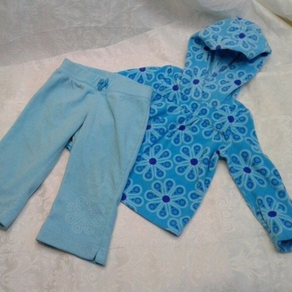 Circo Toddler Fleece Hooded Sweatshirt & Pants Matching Set Blue Size 18 Months
